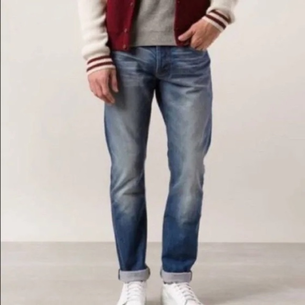 Baldwin Kansas City Henley Slim Straight Dark Wash Jeans
